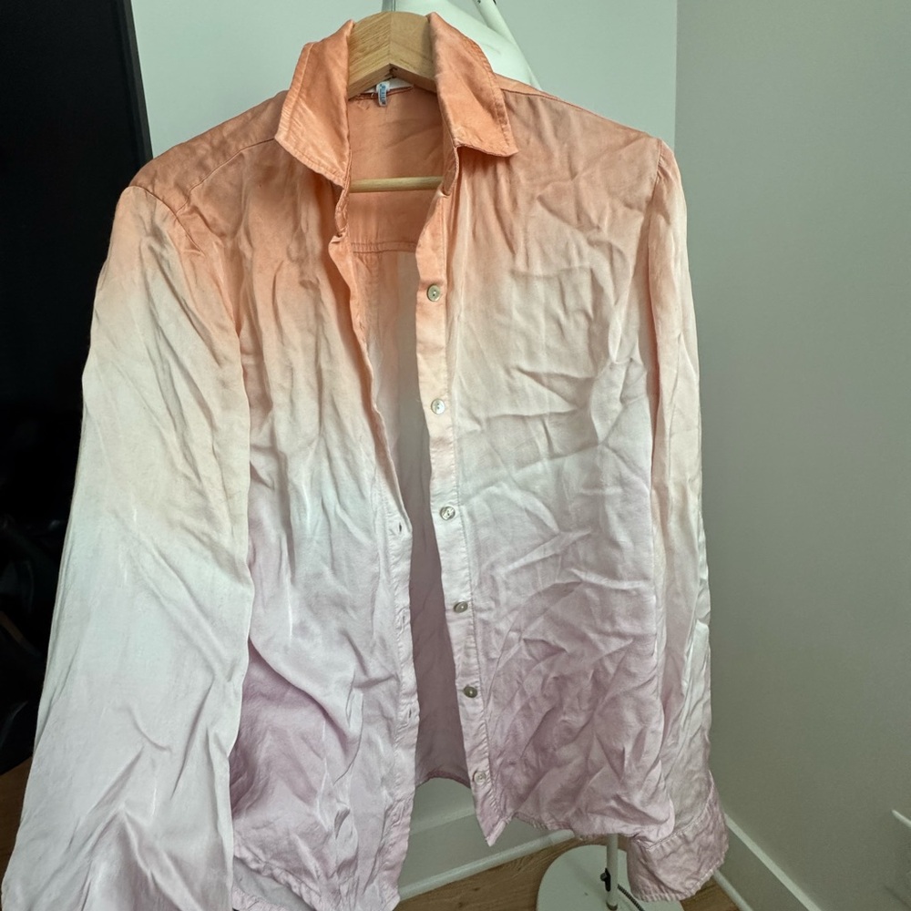 Bella Dahl Flowy Ombre Button-Down Shirt